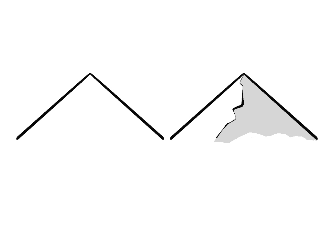 How to draw mountains - Step 1