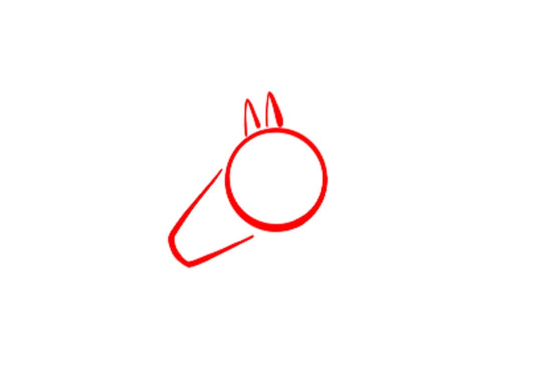 How to draw horses - Step 1