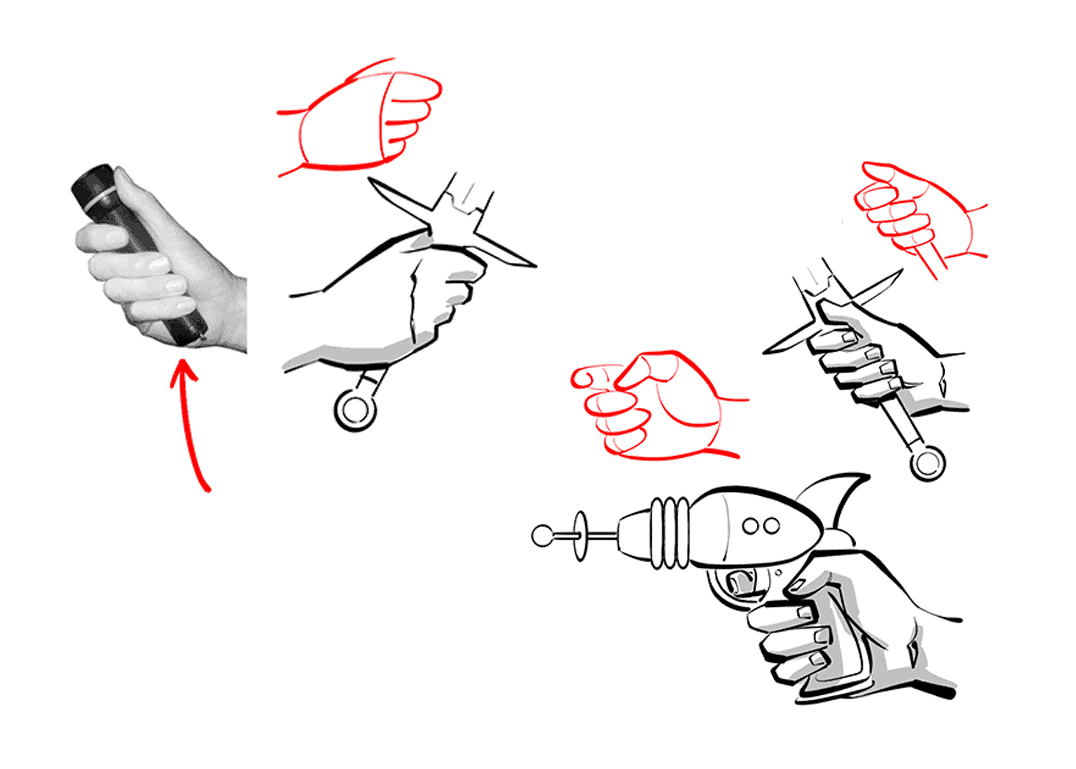 How to draw hands holding things - Step 5