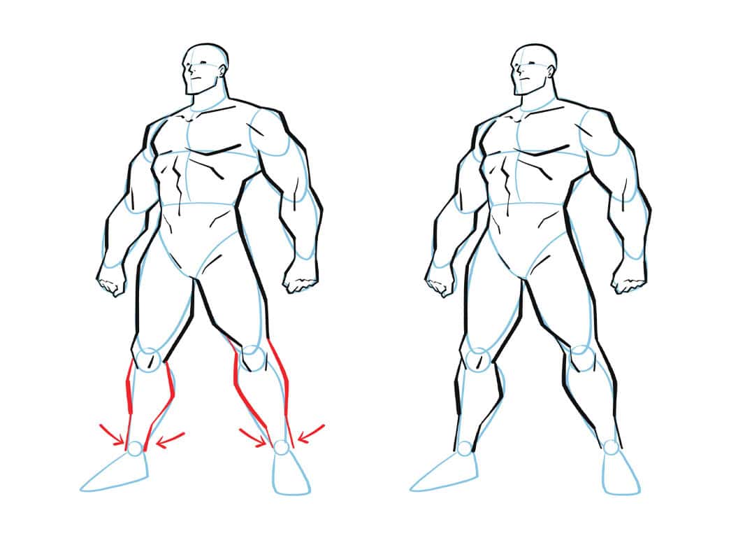How to draw a superhero - Step 5