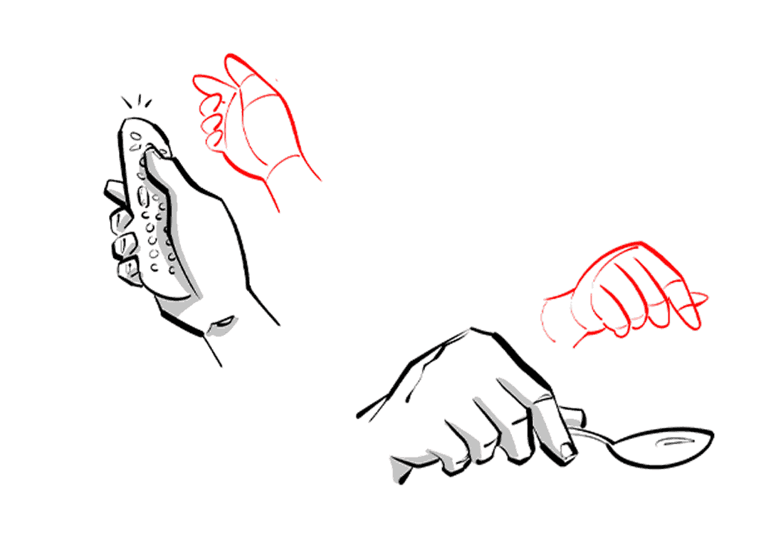 How to draw hands holding things - Step 6