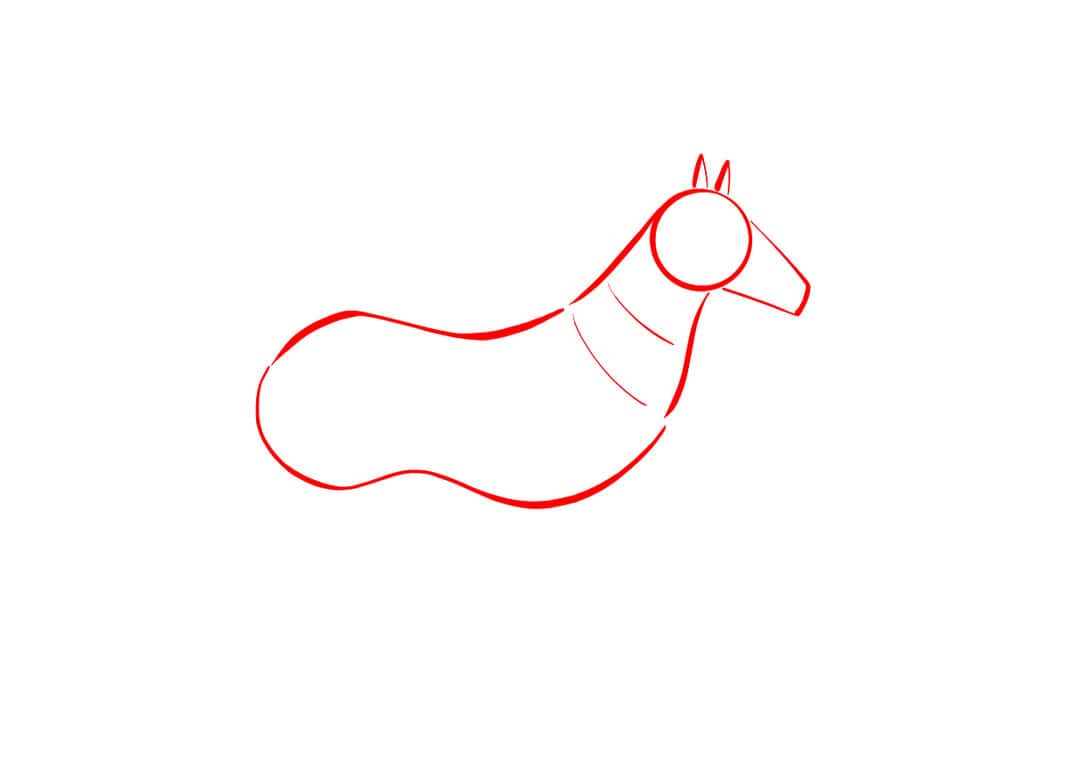 How to draw horses - Step 6