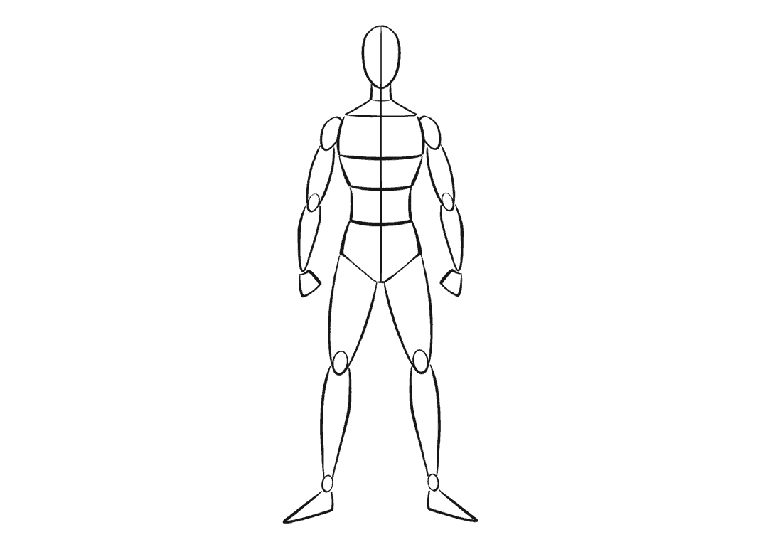 How to draw human bodies - Step 6