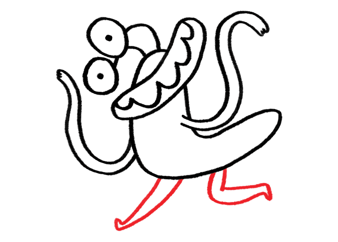 How to draw Doug Slugman - Step 7