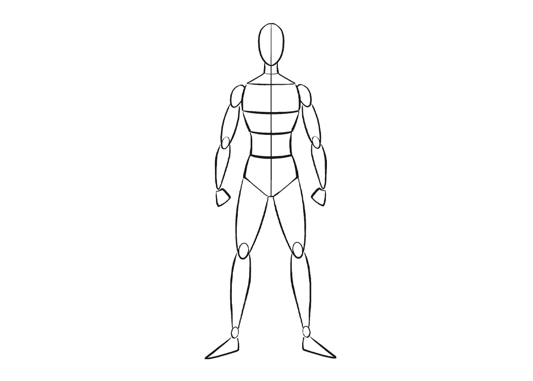 How to draw human bodies - Step 7